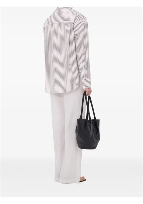 camicia maud donna a righe rosse e azzurre LOULOU DE SAISON | MAUDDARK RED/LIGHT BLUE